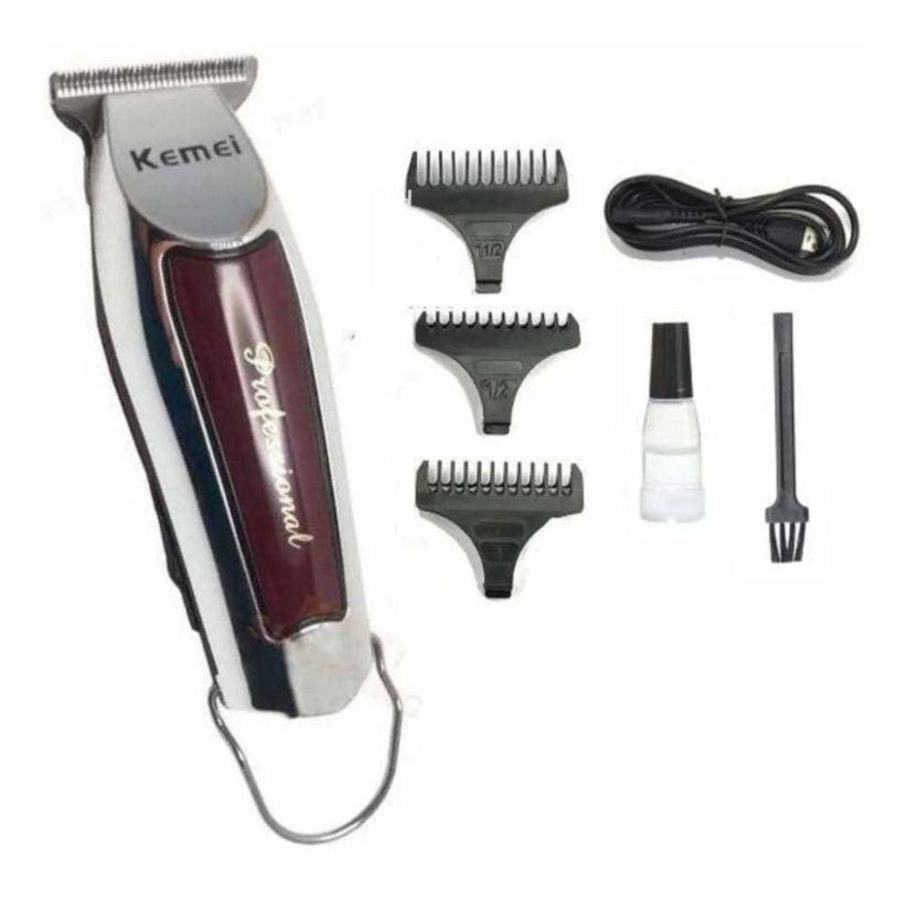 Maquina Acabamento Cabelo Barba S/Fio Kemei 9163