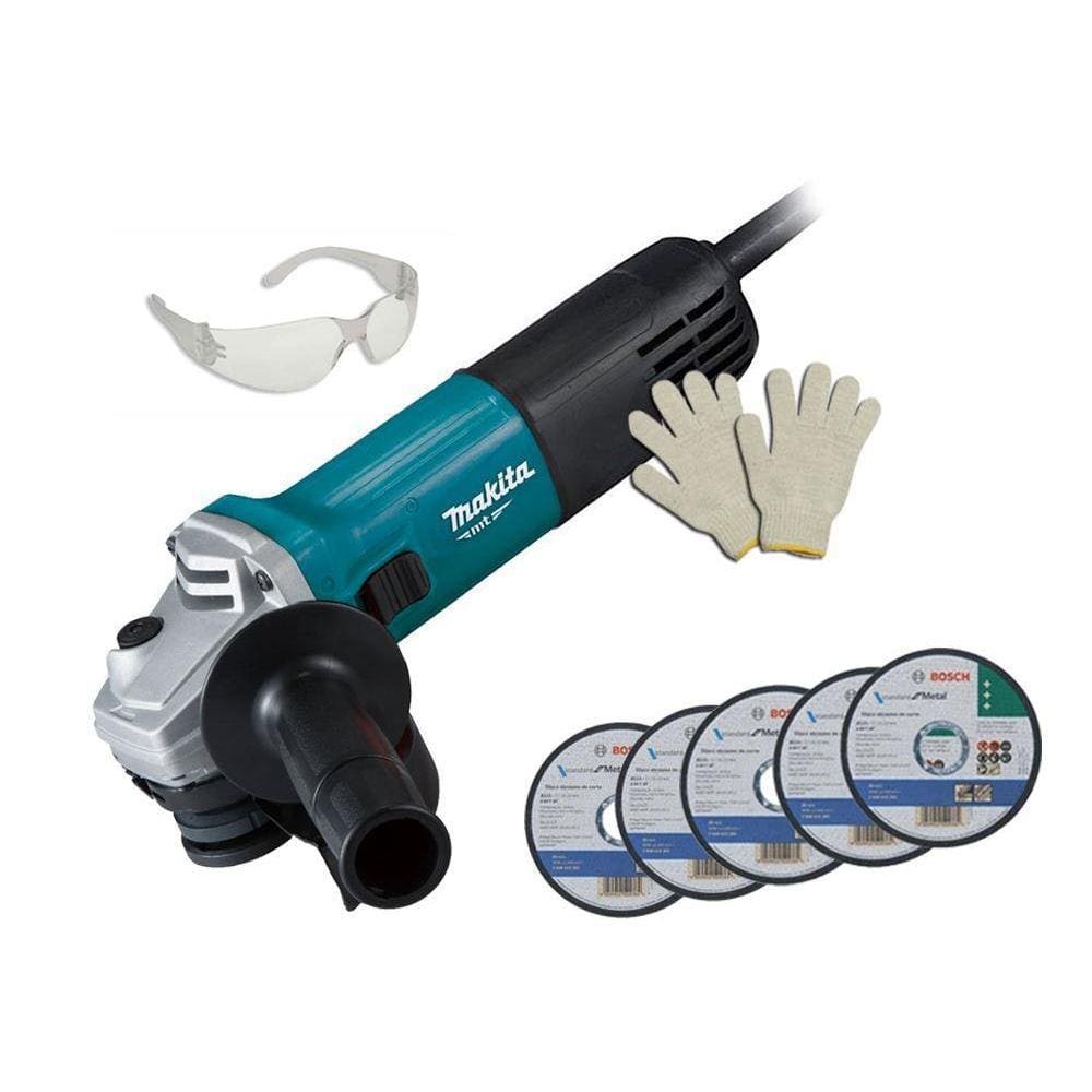Esmerilhadeira Makita 850W 4.1/2 Pol. M9510B + Acess 110V