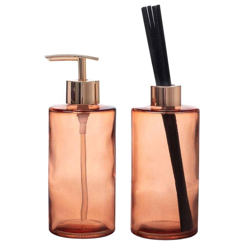 Kit Banheiro Porta Sabonete Líquido + Difusor Aromatizador KBA-146