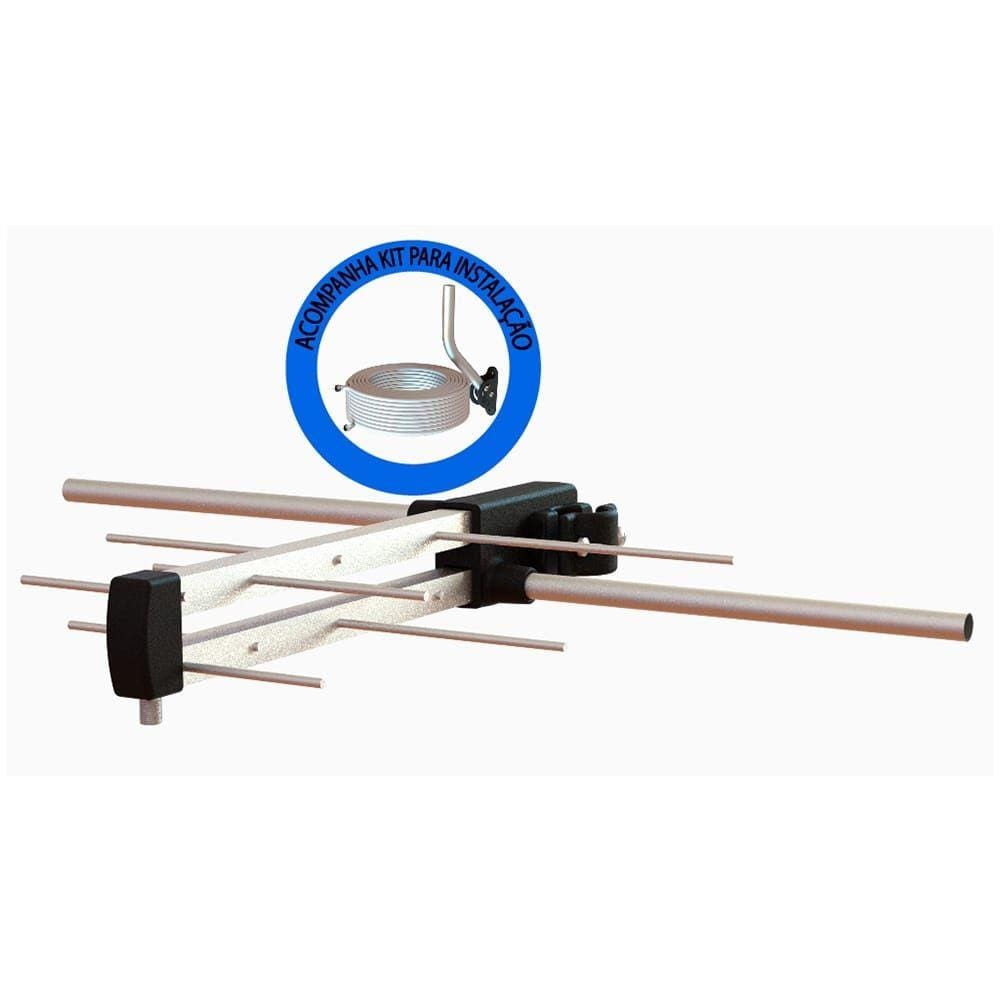 Antena Indusat Externa Log Digital AE-850i, 10 Elementos com kit para instalação