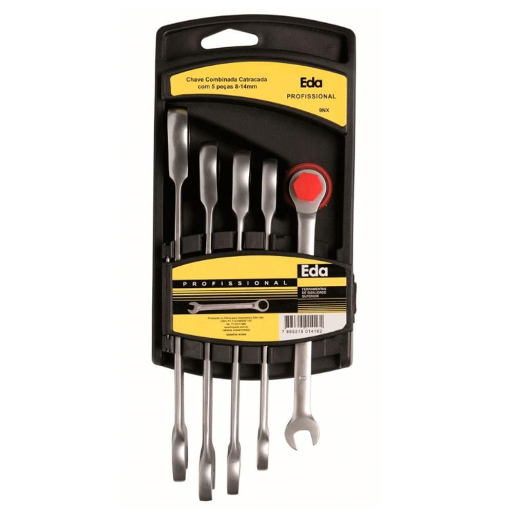 Jg Chave Catraca Comb 08 - 14Mm I.Eda 05Pc