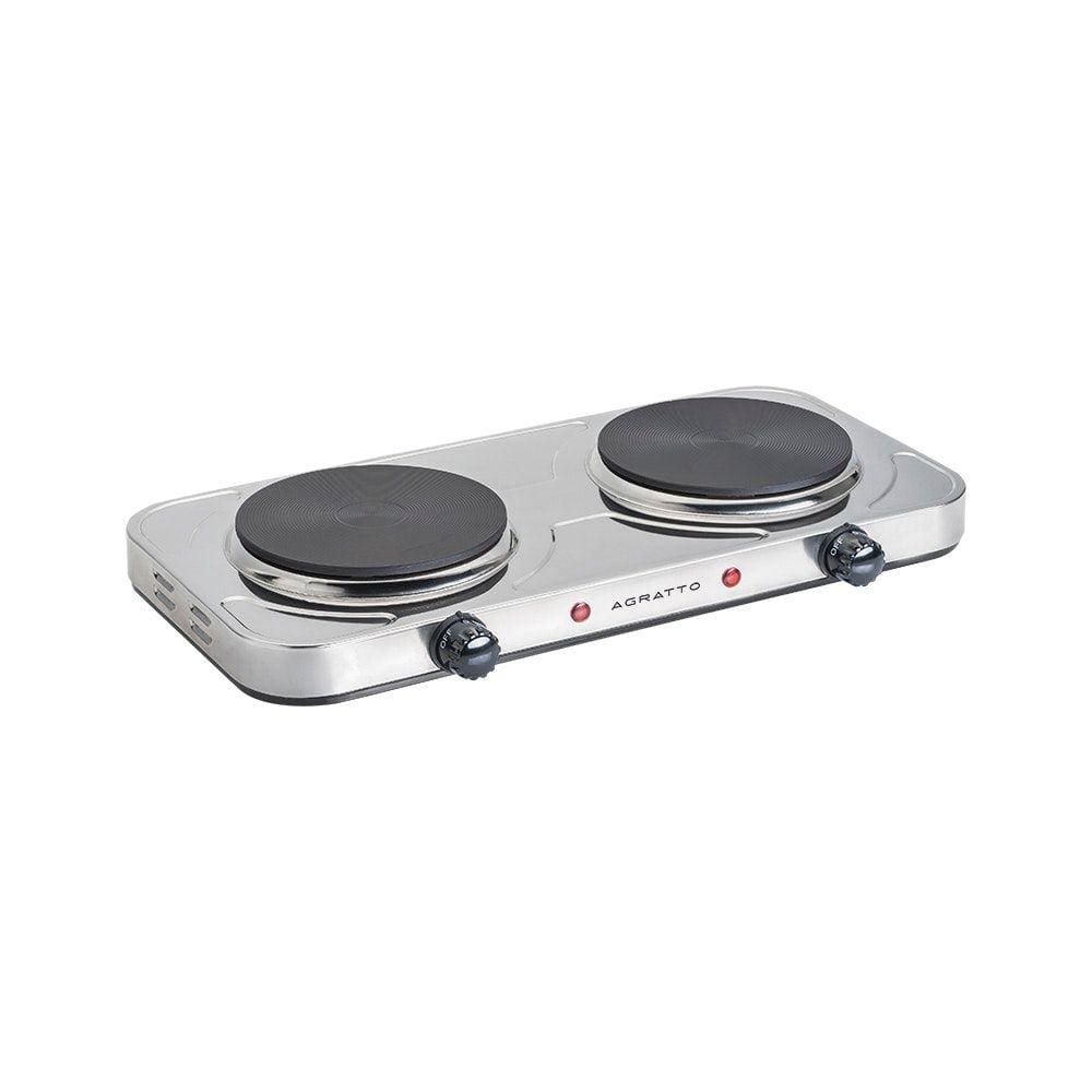 Fogão Elétrico De Mesa 2 Bocas Agratto Inox 220v