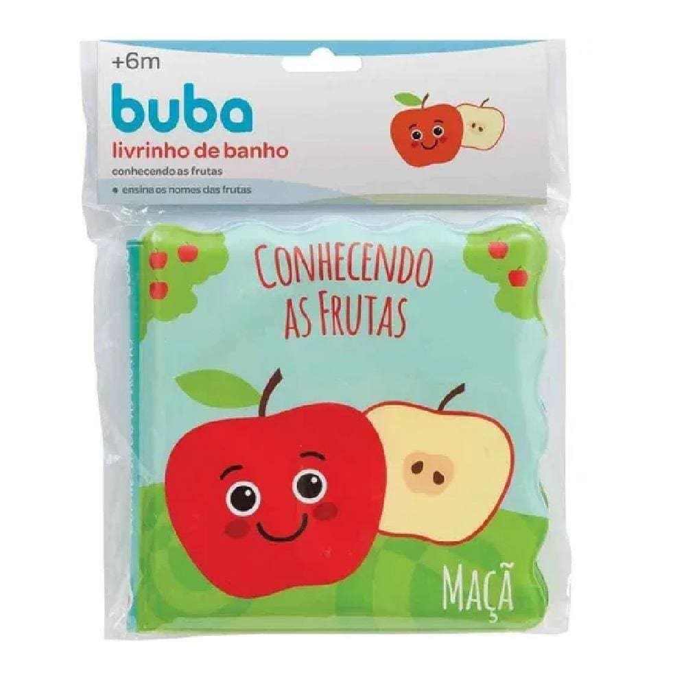 Brinquedo Bebê Livrinho De Banho Conhecendo As Frutas Buba