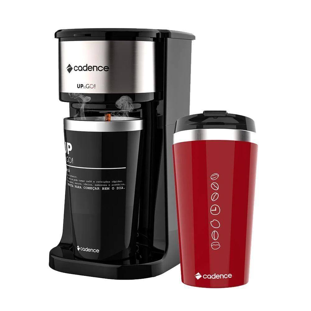 Cafeteira Elétrica Cadence To Go Preto 110v - Kit175