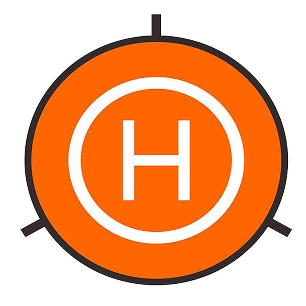 Heliponto Base pouso de drone landing pad dobrável de 75cm com refletores noturnos