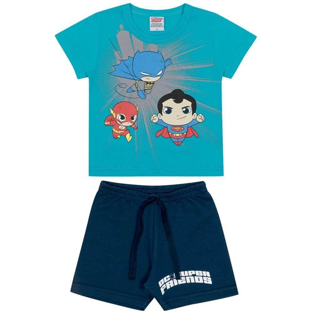 Conjunto Infantil Manga Curta Estampado Masculino Marlan Ref: C4003 P/G