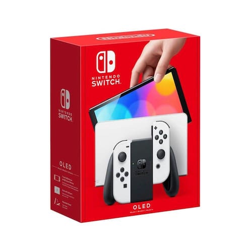 NINTENDO SWITCH OLED BRANCO - Escorrega o Preço