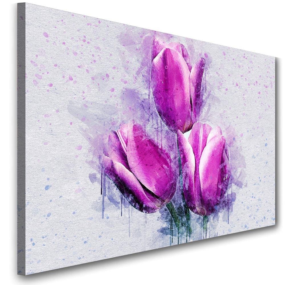 Quadro Decorativo Ramalhete De Tulipas
