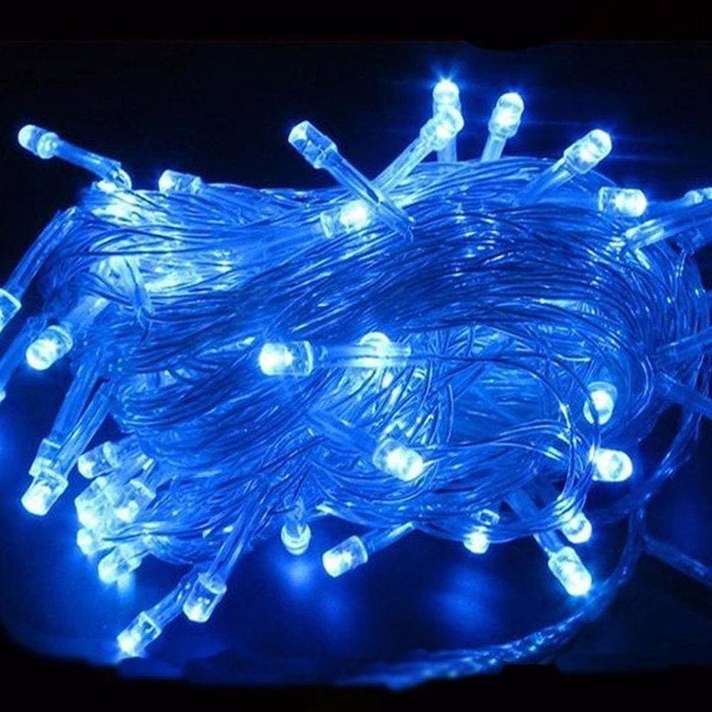 Pisca-Pisca de Natal 100 Leds Azul 9m 127V - Rio de Ouro