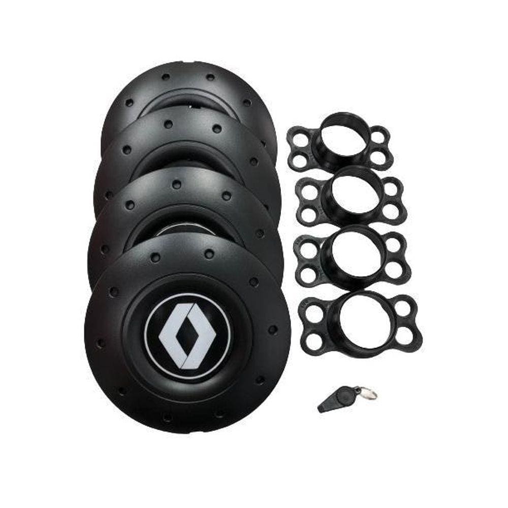 Calotas Miollo Renault Clio Aro 13 1998/2005 Amarok Preto