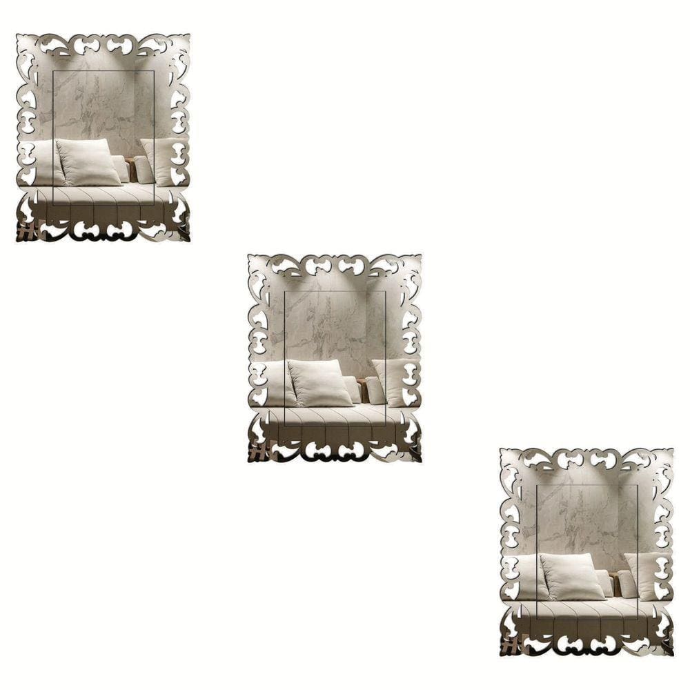 Kit 3 Espelhos Decorativos Venezianos Pegui 32X23 3802