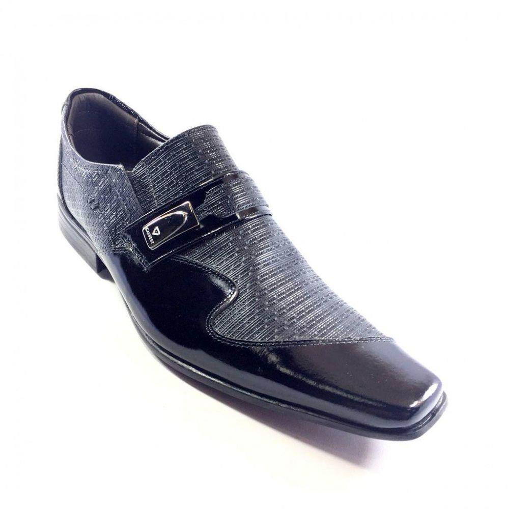 Sapato social masculino calvest em couro snake preto com bridao dourado  1750c353 preto | Extra