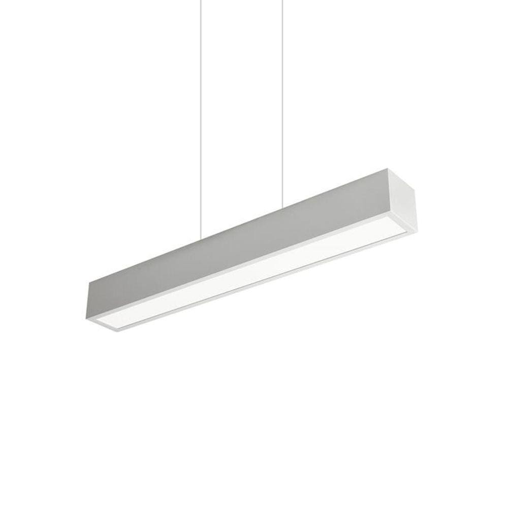 Lustre Pendente Newline Sobrepor V 466 Led Bivolt Branco 3000K Luz Amarela