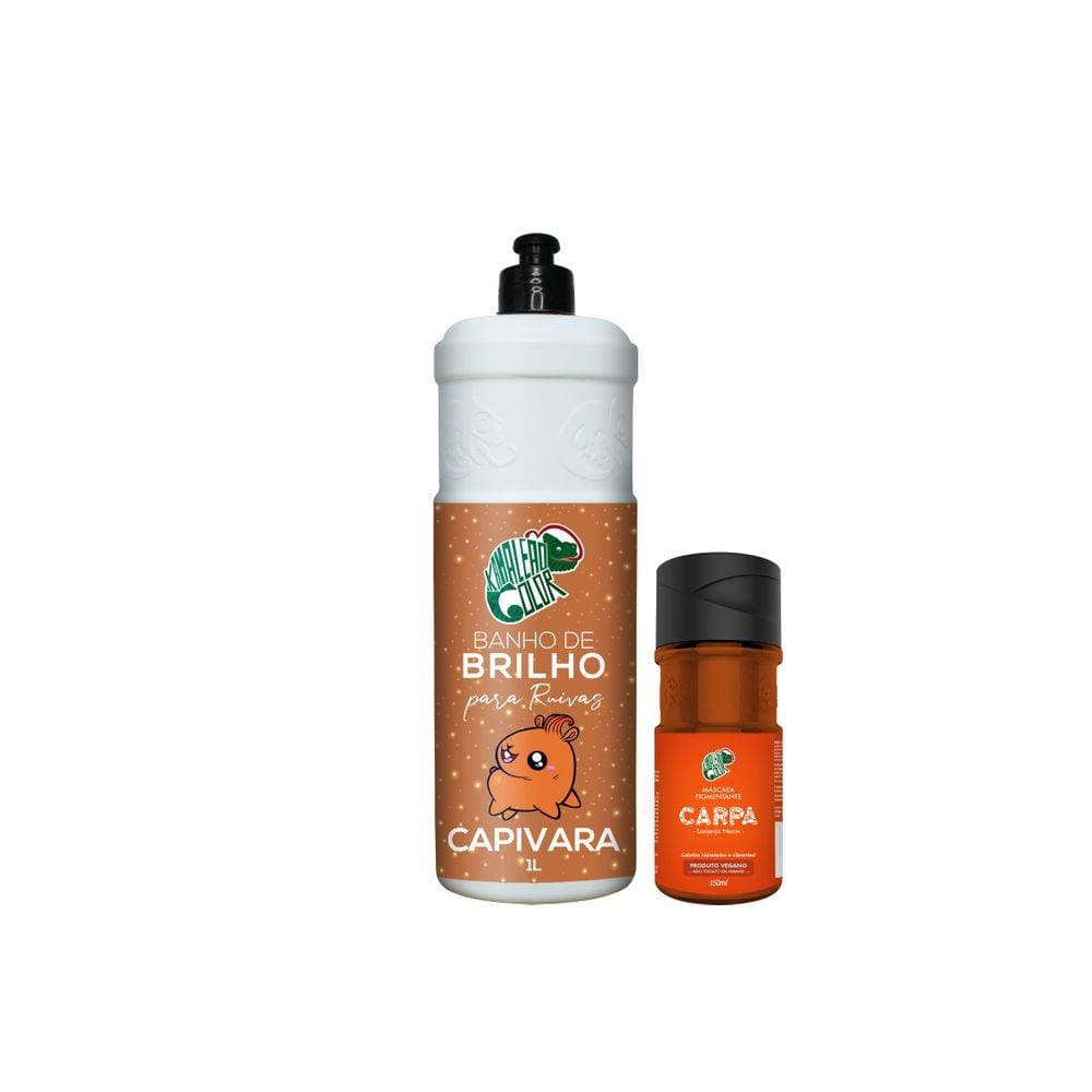 Banho De Brilho Capivara + Tonalizante Carpa Kamaleão