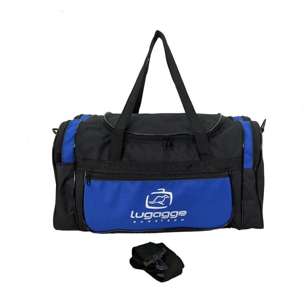 Bolsa sacola bordo mao mala viagem media azul