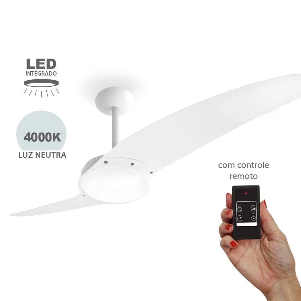 Ventilador de Teto Spirit Neevo2 Branco Controle Remoto - 127V