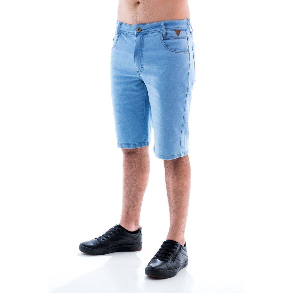 bermuda jeans masculina abaixo do joelho