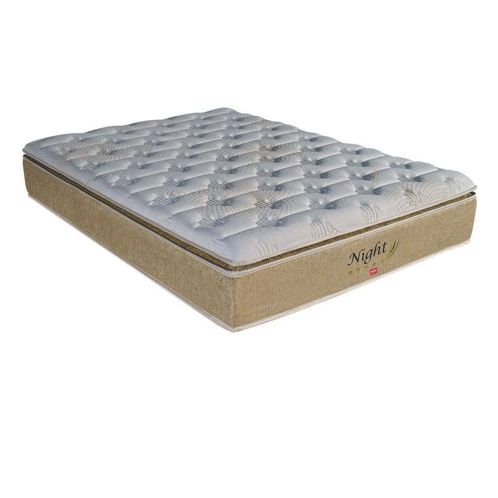 Colchão Pelmex Molas Pocket Night Bambu Bege Casal 138 | Extra