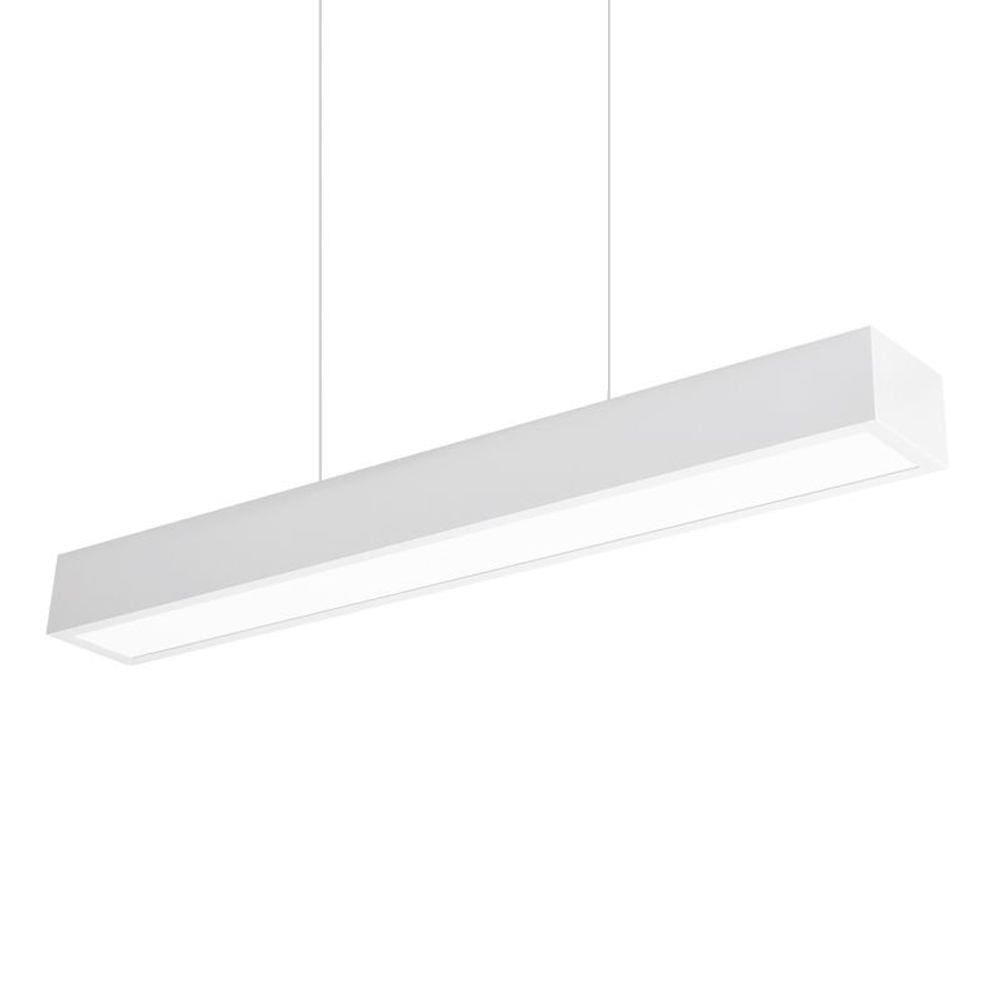Lustre Pendente Newline Sobrepor V 468 Led Bivolt Branco 3000K Luz Amarela