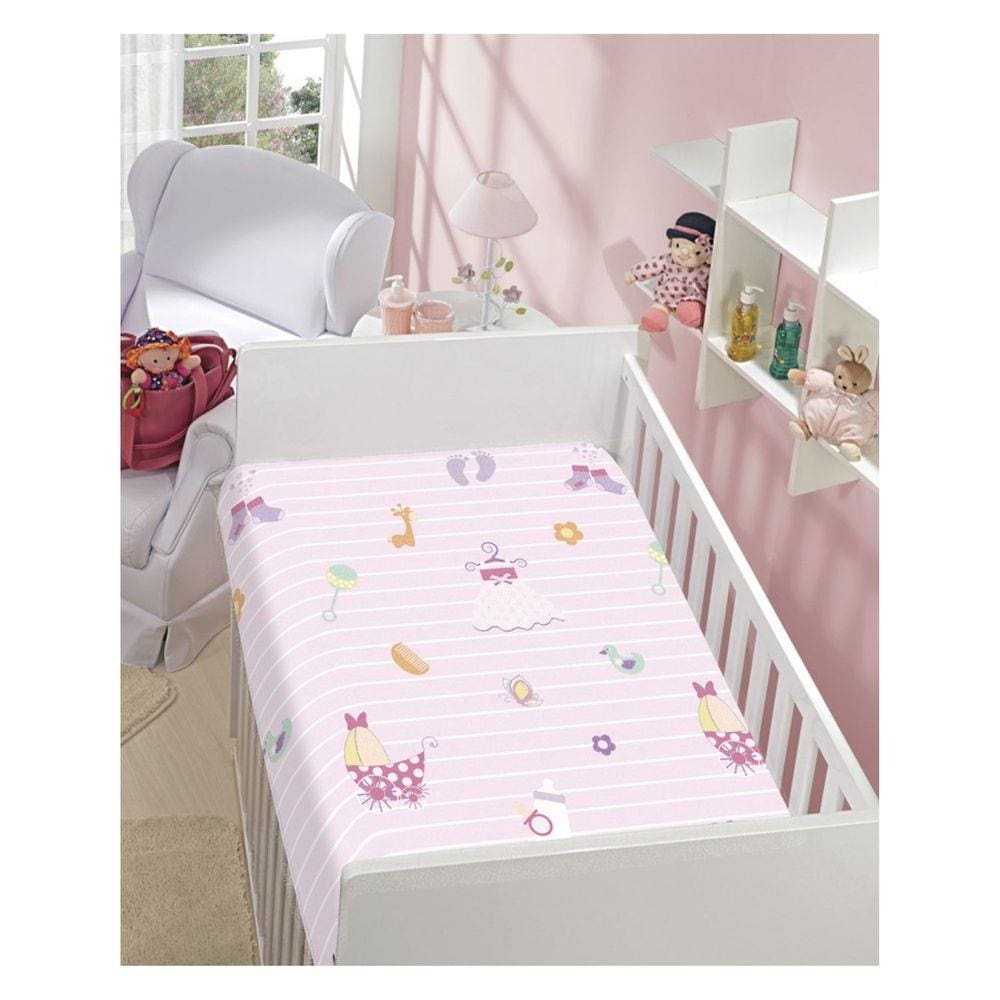 Cobertor Manta Bebê Menina Dyuri Não Alérgico Pink Jolitex