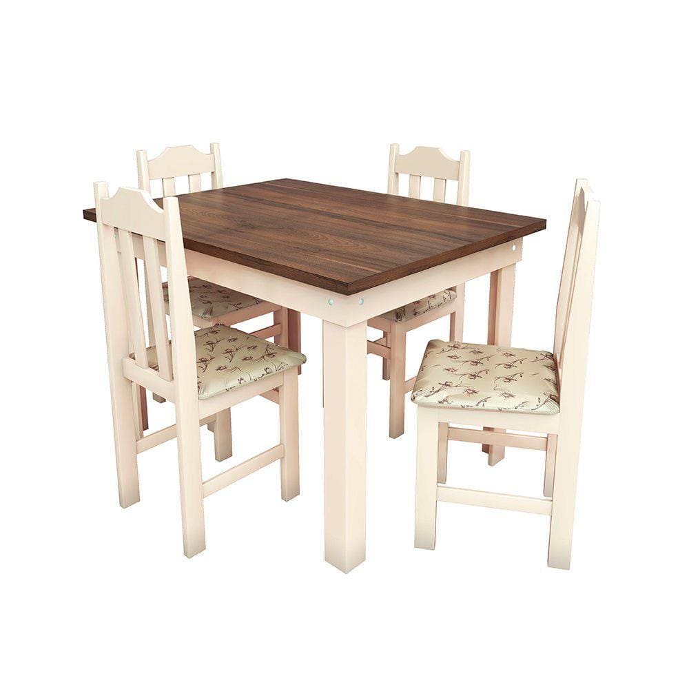 Conjunto Mesa com 4 cadeiras Pop Talismã Hrebos