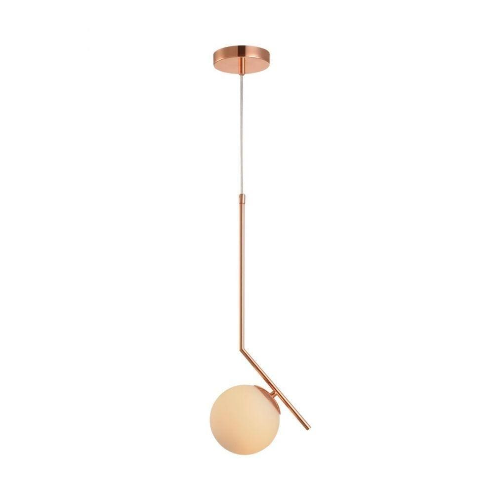 Pendente Pérola Brinco Mini Cobre Brilho Avant 1 Lâmpada G45
