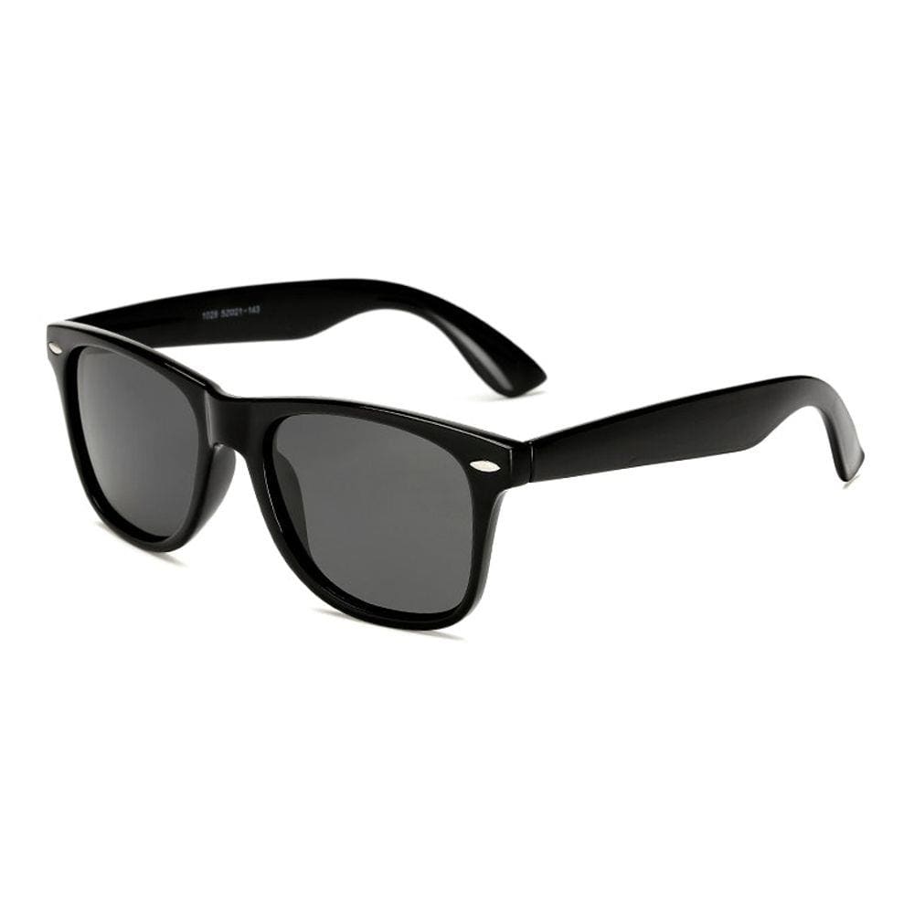 Óculos de Sol Unissex Quadrado Preto Moda  Estilo