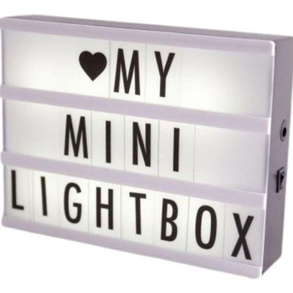 Luminaria Painel Letreiro Light Box A5 96 Letras/Números