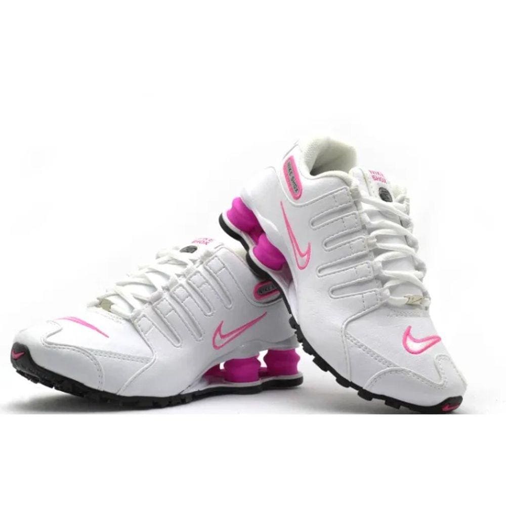 nike shox azul com branco