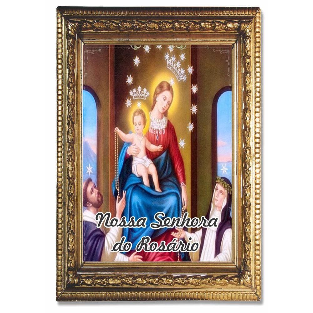 Santinho Nossa Senhora Do Rosário 1000 Unidades oração verso