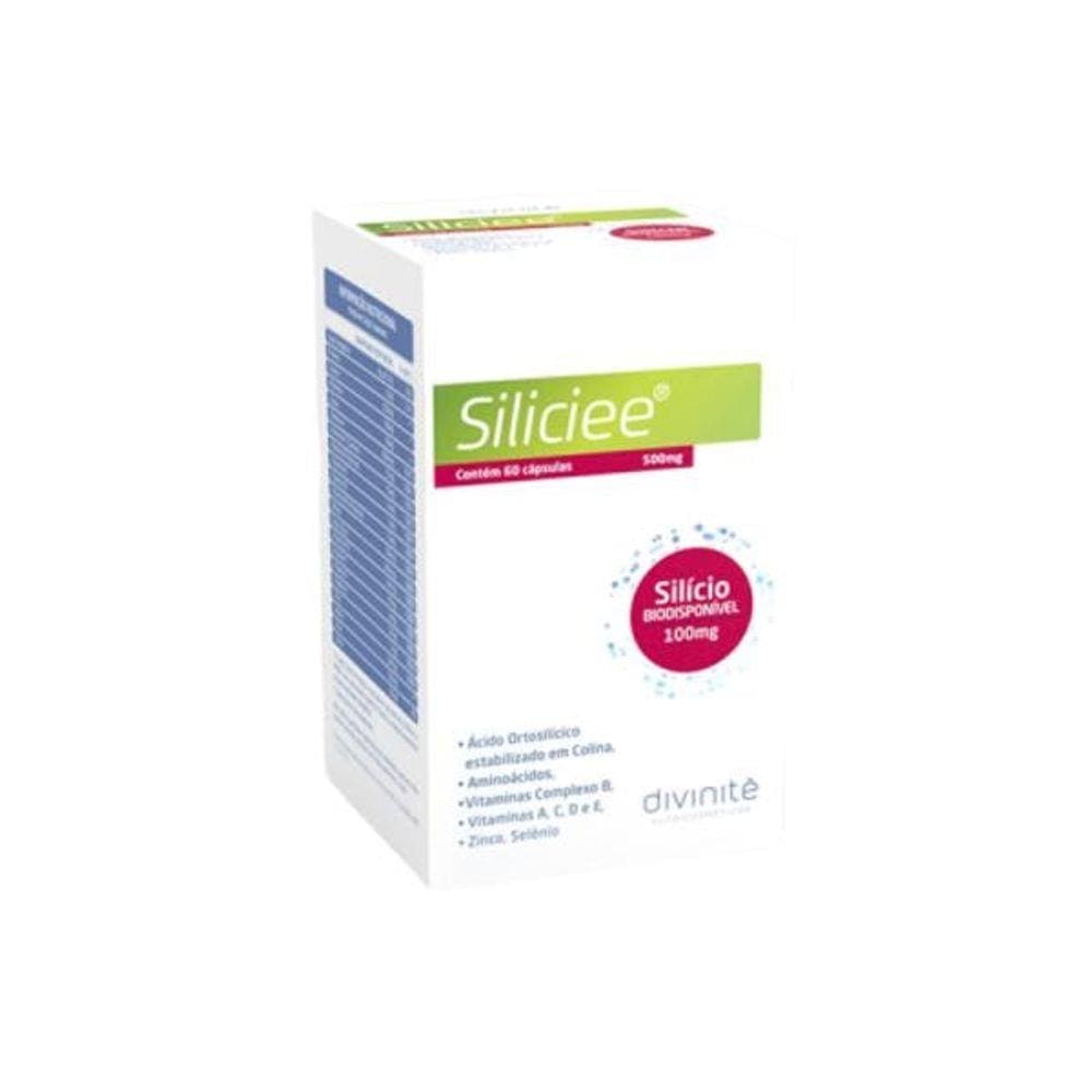 Siliciee® 60 Cápsulas Tratamentos Dos Cabelos Unhas E Pele.
