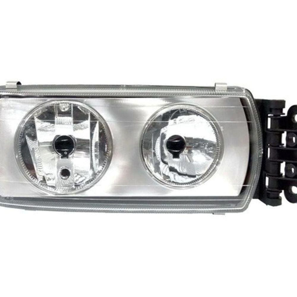 Farol Iveco Stralis Tector Ap06 Fundo Cromado Lado Direito