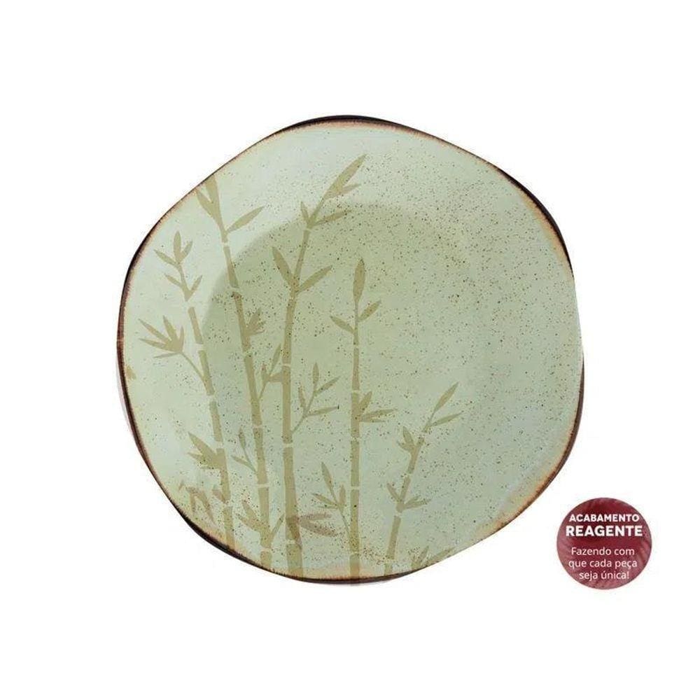 Conjunto 6 Pratos Sobremesa Ryo Bambu 21,5Cm - Oxford