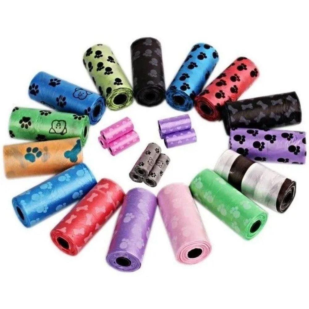 Kit 9 Rolinhos Com 135 Sacos De Lixo Coco Pet Cata Caca