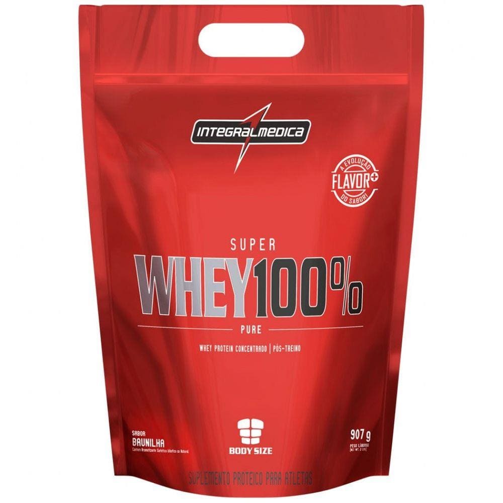 Super Whey 100% Pure Refil 907g Baunilha - Integralmédica