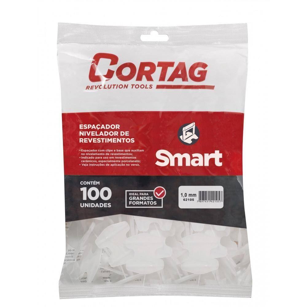 Espaçador Nivelador Smart 1,0mm Cortag C/ 100 Peças