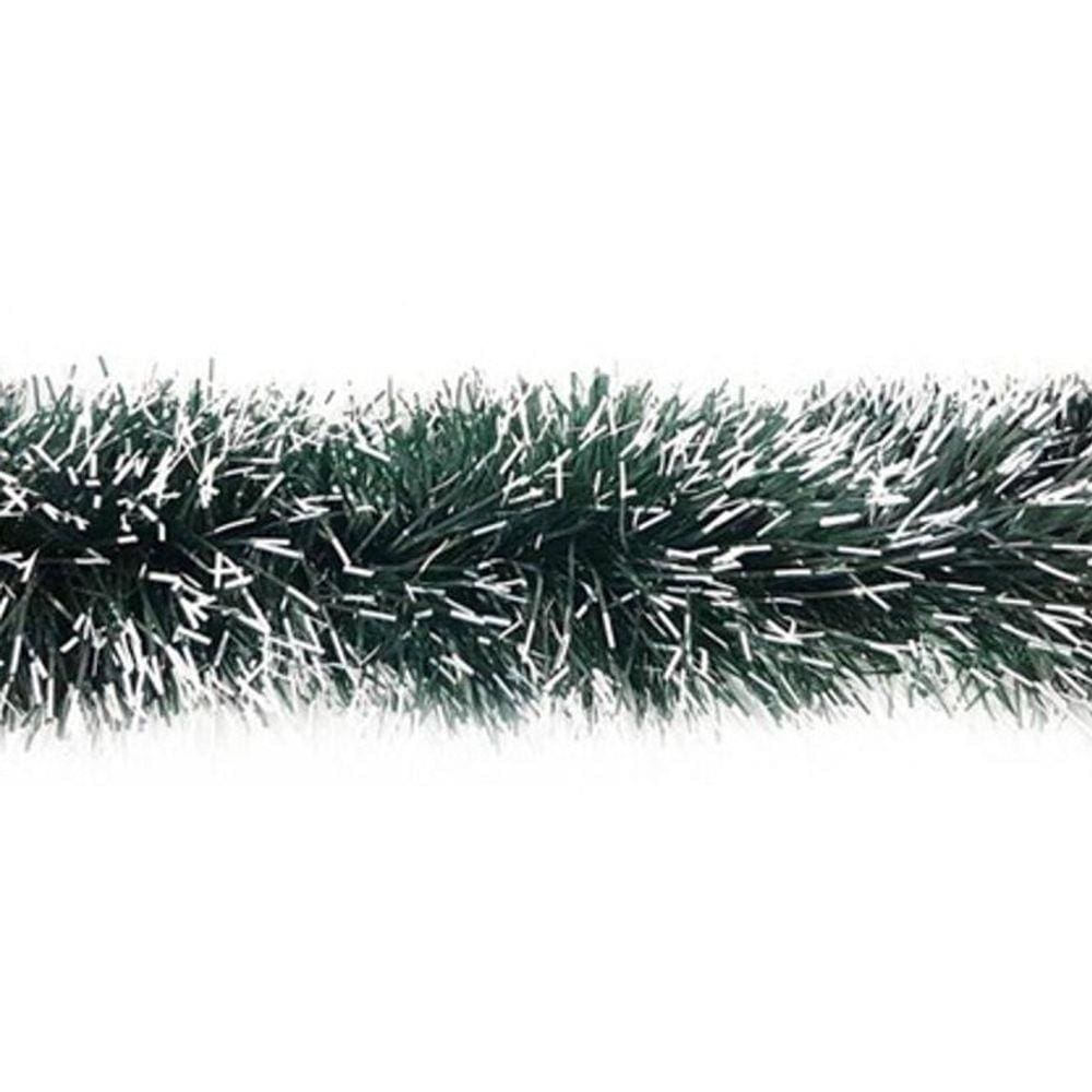 Festão De Natal 7Cm 2 Metros Verde Nevado Paraná Import