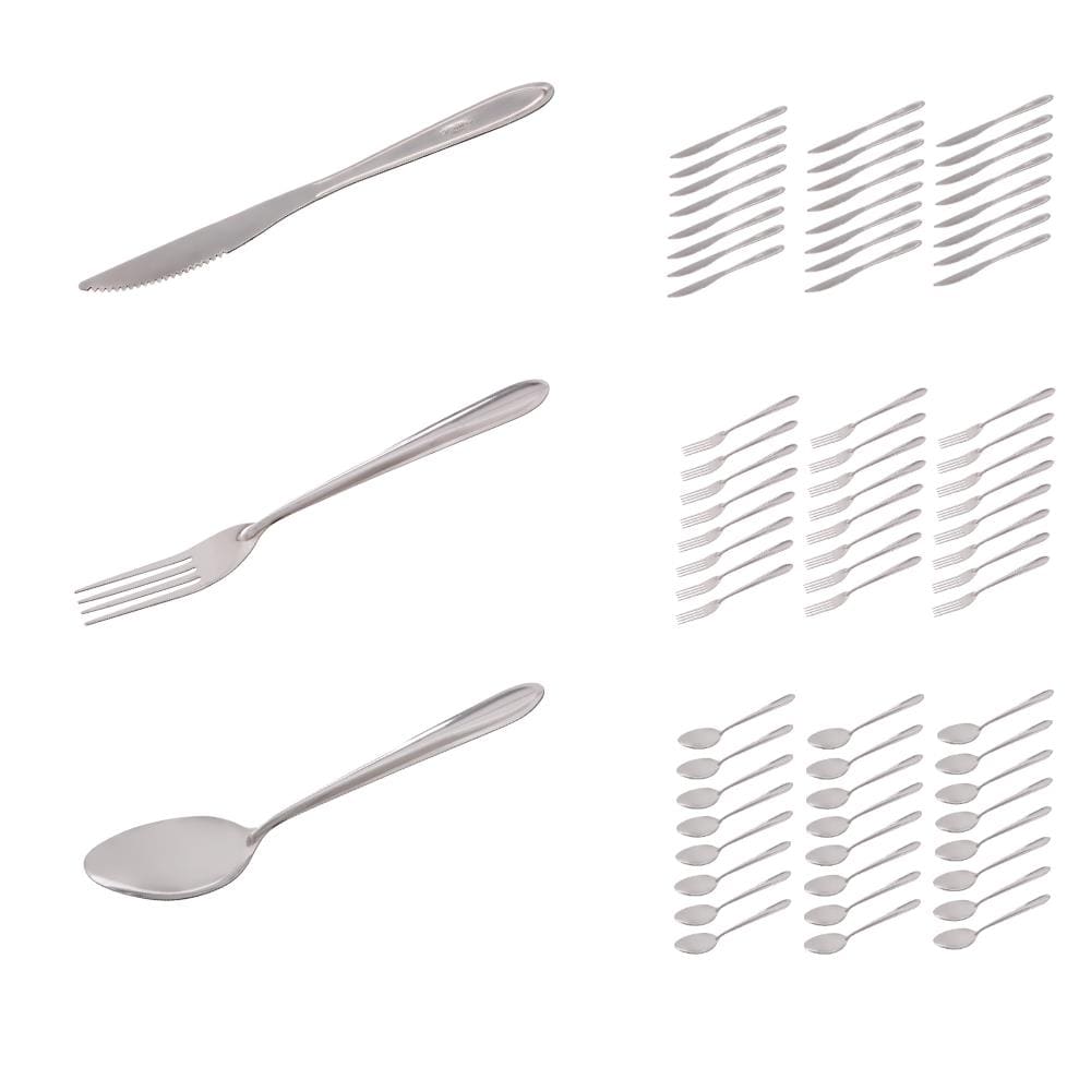 72 Talheres Garfo Colher Faca Inox Bufffet Restaurante Bar