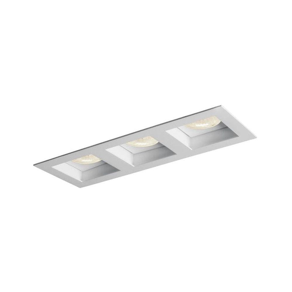 Spot de Embutir Newline Flat para 3 Lâmpadas Par 20 E27 Bivolt Branco