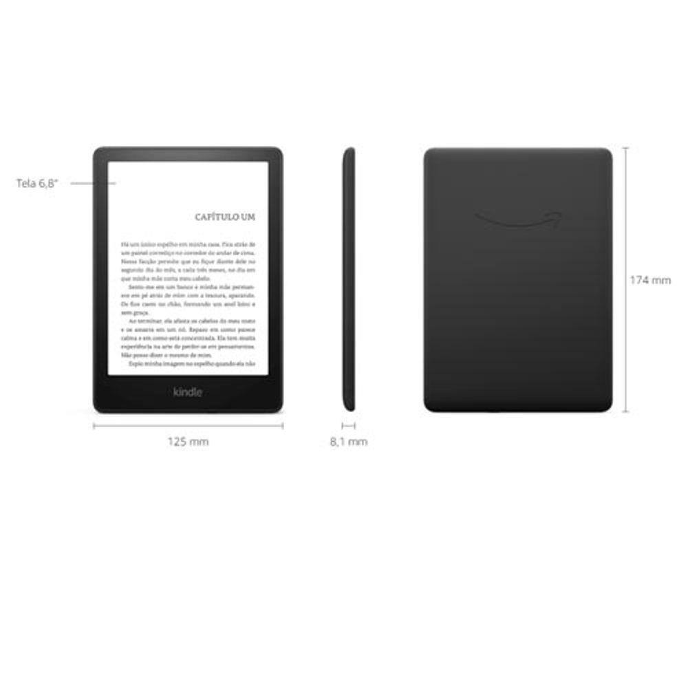 Kindle Amazon PaperWhite Preto com 6,8