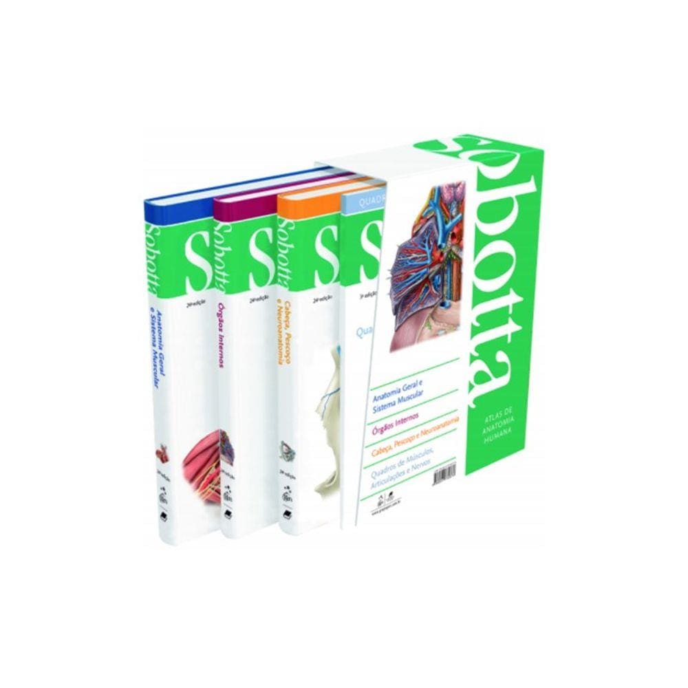 Sobotta Atlas de Anatomia Humana - 3 Volumes Capa dura 24ª edição