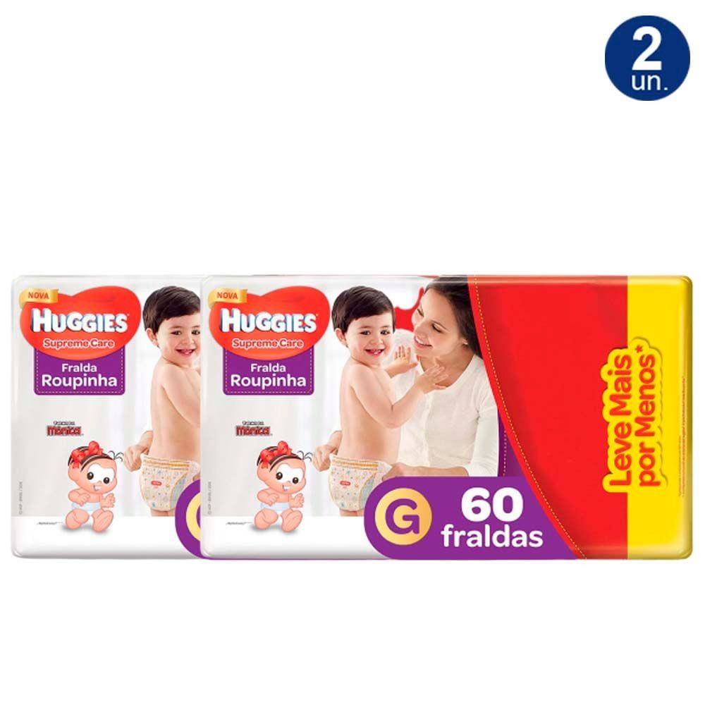 Fralda Huggies Supreme Care Roupinha G 60 Fraldas | Extra