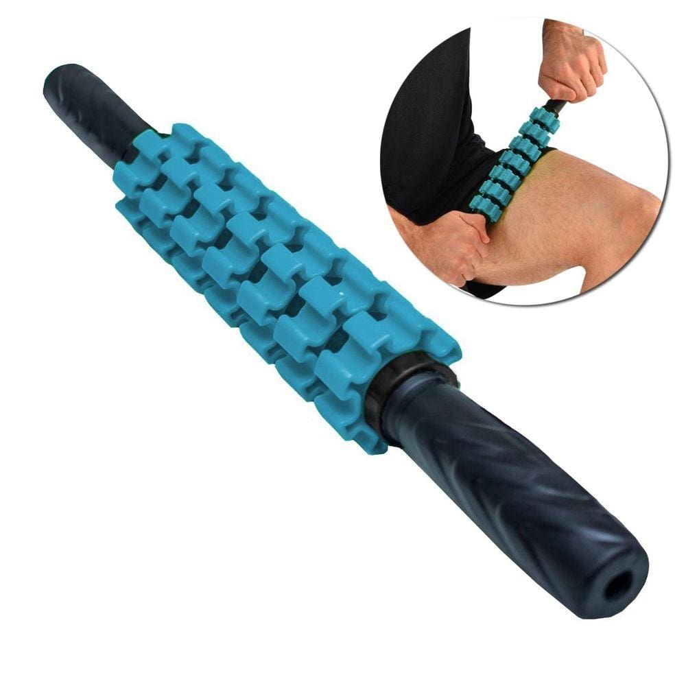 Bastao Miofascial Yoga Pilates Massagem Liberaçao Azul