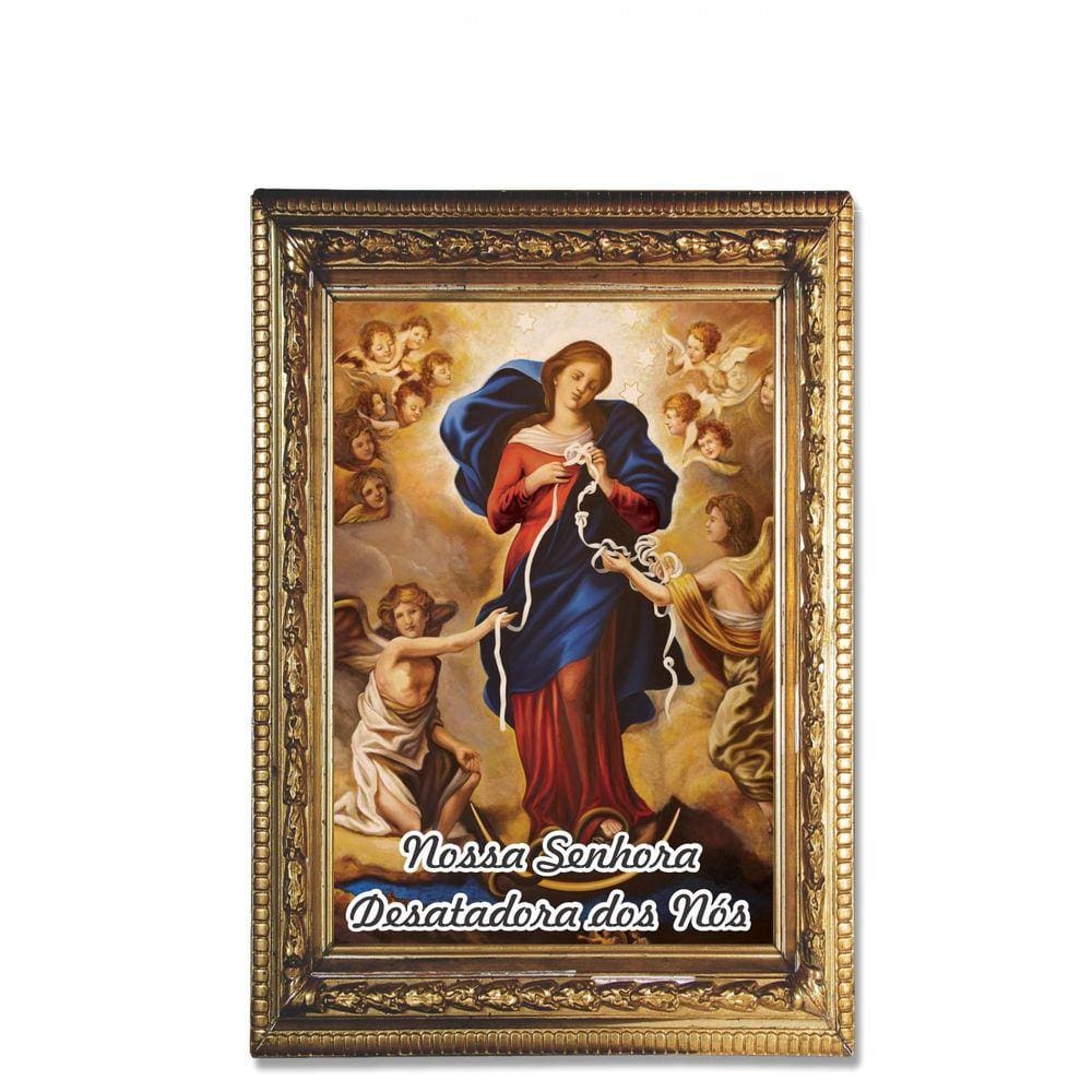 Santinho Nossa Senhora Desatadora De Nós 1000 un oraçã verso