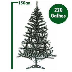 Árvore De Natal Verde 150 Cm Com 320 Galhos Grande - Feira da Madrugada SP