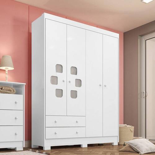 rack The actual Of storm Guarda-Roupa Carinho Infantil Flex Branco, Branco/Cartagena 4 Portas Usinagem e Pintura de Borda 3 Gavetas - Incorplac | Extra rack The actual Of storm Guarda-Roupa Carinho Infantil Flex Branco, Branco/Cartagena 4 Portas Usinagem e Pintura de Borda 3 Gavetas - Incorplac | Extra
