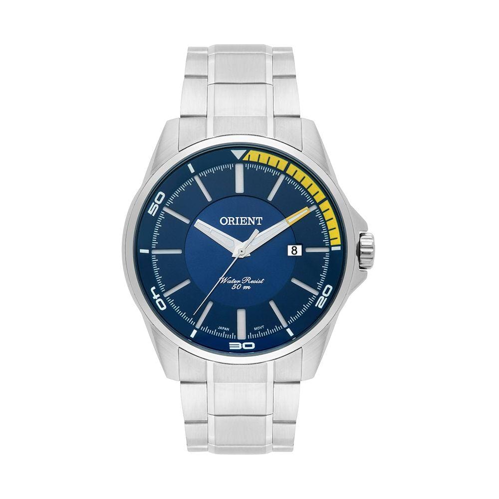Relógio Orient Masculino MBSS1296 D1SX Pulseira de Aço prata