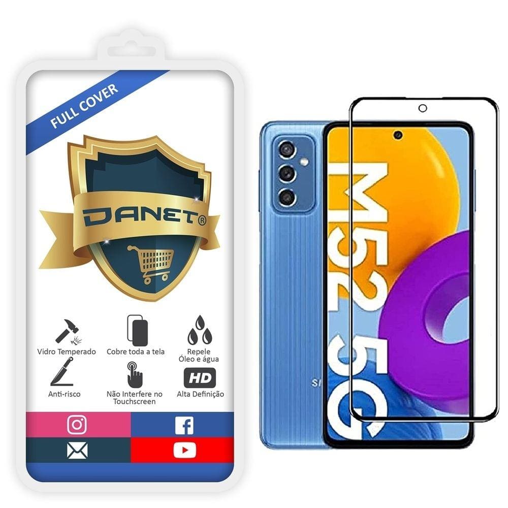 Película De Vidro Temperado 3d Galaxy M52 5G Full Cover 9H