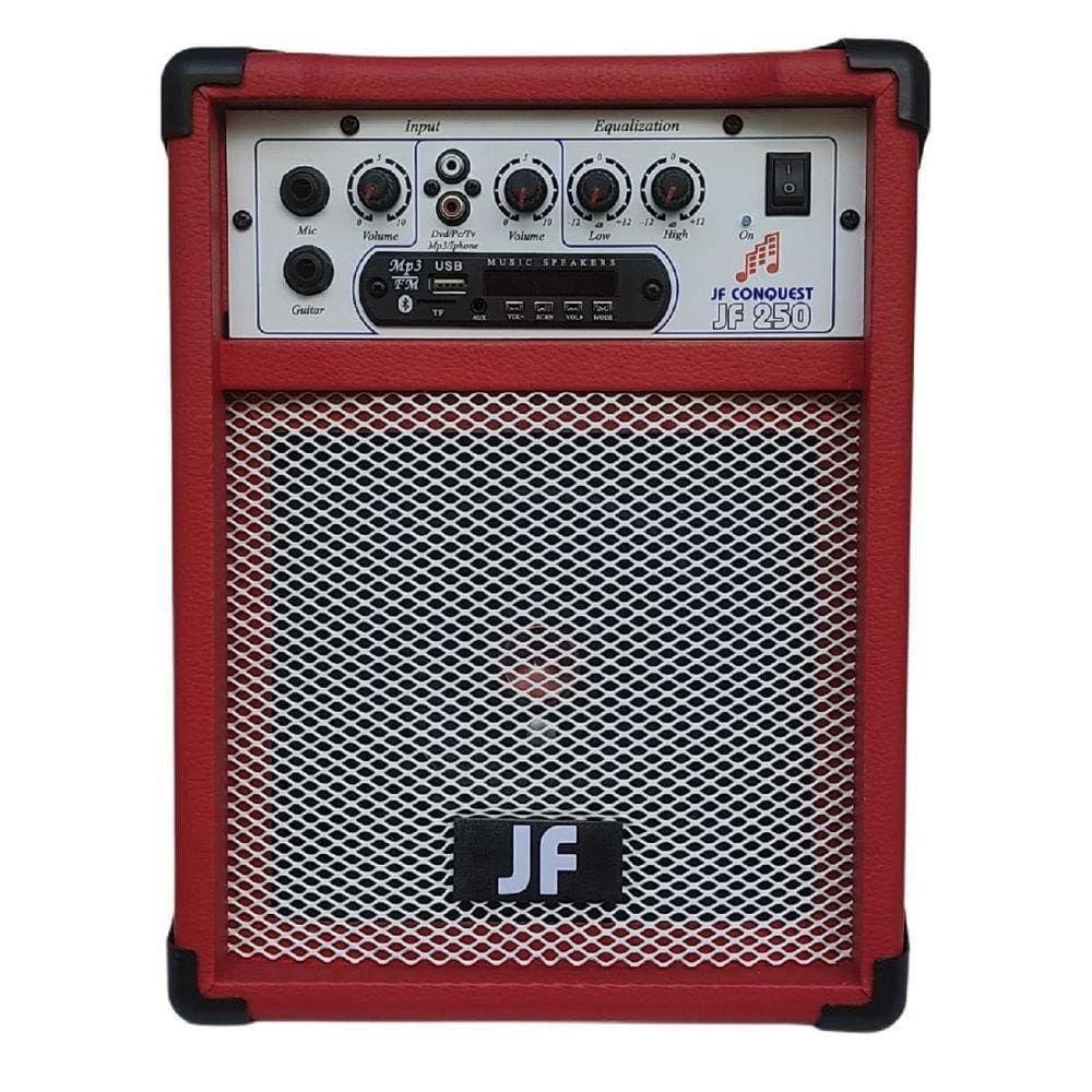 Caixa De Som Bluetooth Vermelha - 6 Polegadas 30W Rms