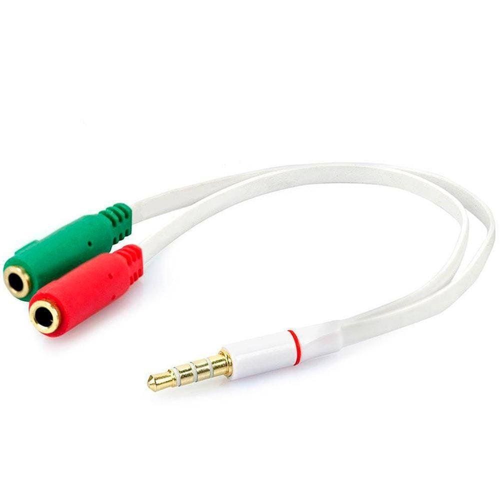 Cabo De Audio Adaptador P2 X 2P2 F Para Headset